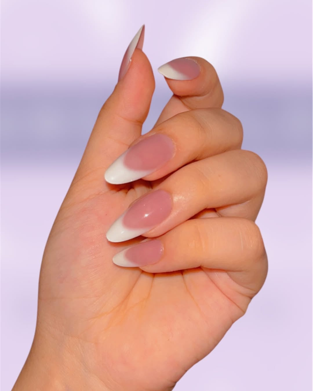 24 pcs Coffee Almond French Press On Nails [With Glue Stickers Nail File]