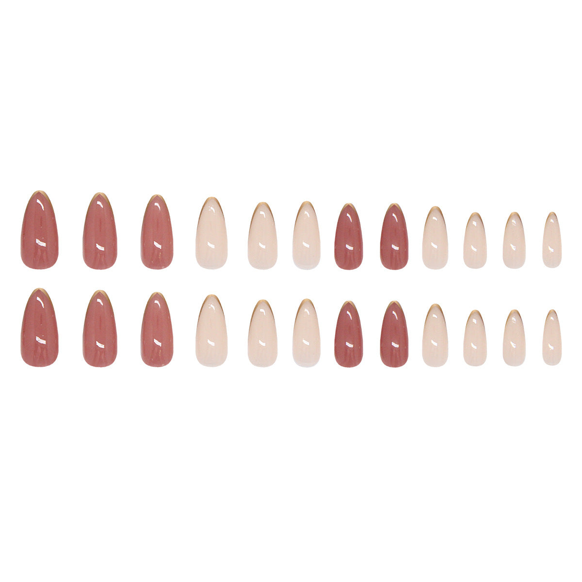 TN34 - Mauve Fade Chrome- Press-On Nails (24pc)