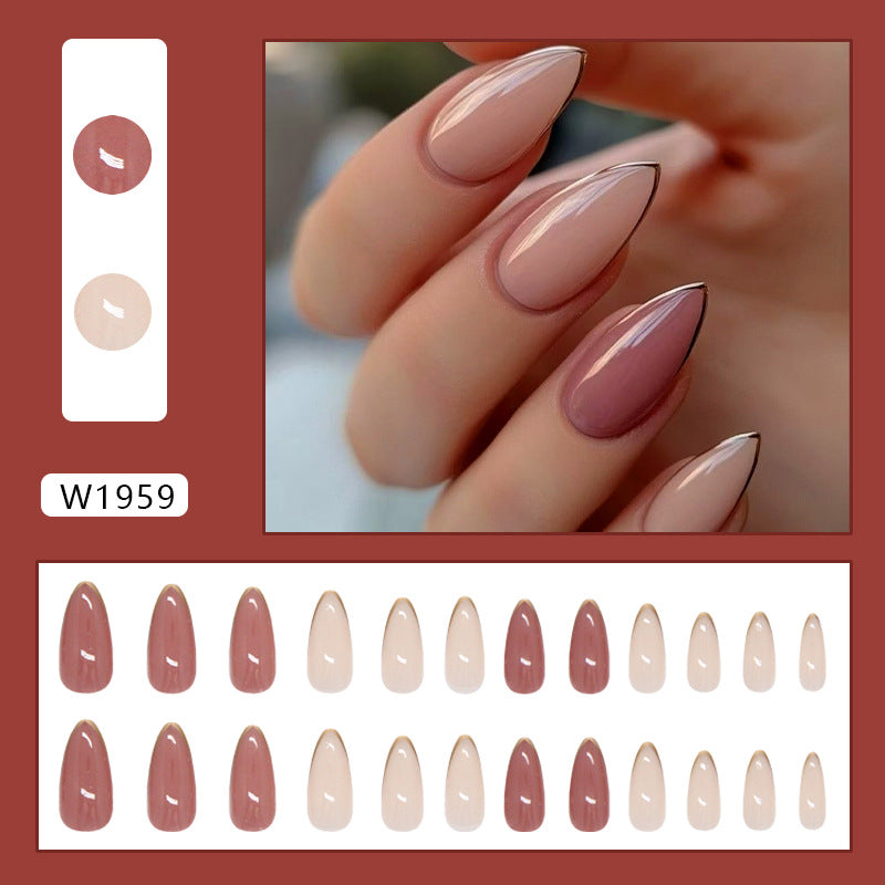 TN34 - Mauve Fade Chrome- Press-On Nails (24pc)