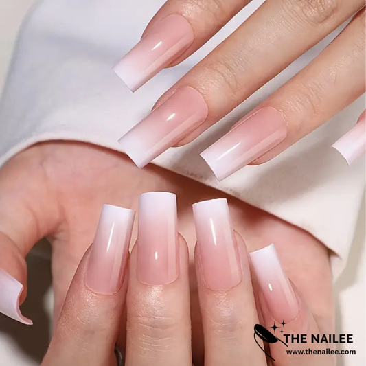 TN12 - 24pcs Dusty Pink Press on Nails Long [ with glue stickers nail file]