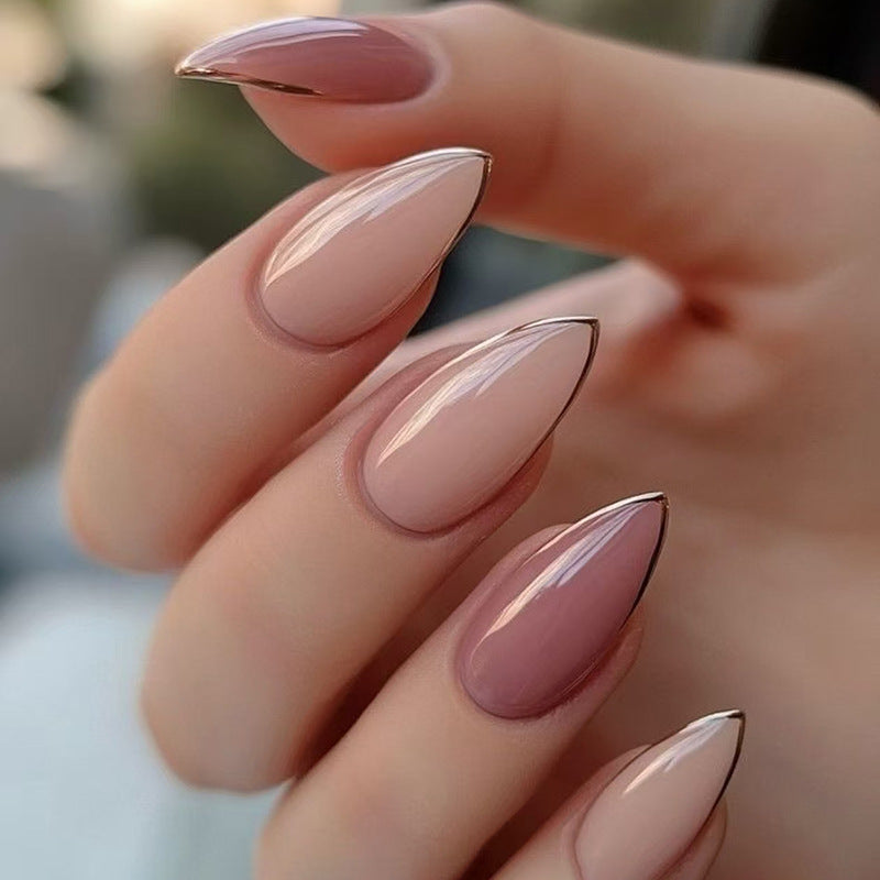 TN34 - Mauve Fade Chrome- Press-On Nails (24pc)