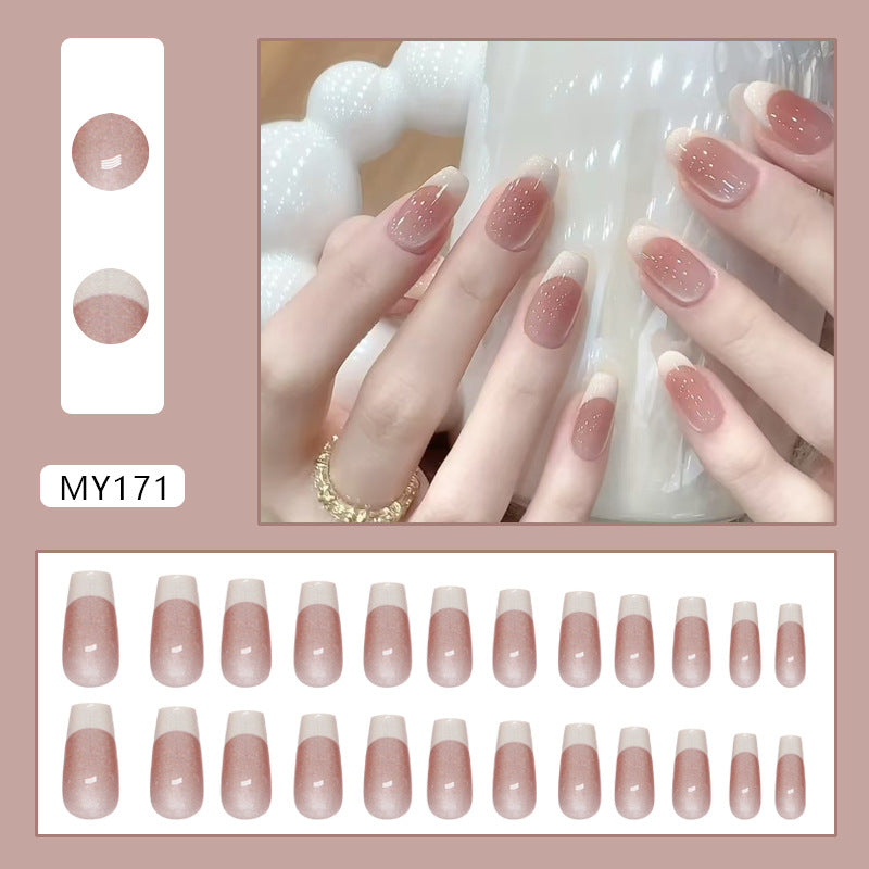 TN32 - 24 Pcs Cat Eye Press-On Nails ✨