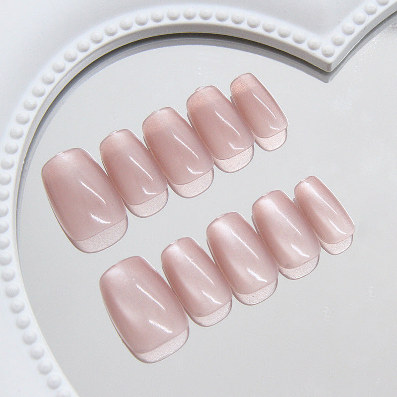 TN30 - Milky Glaze Press-On Nails 24 Pcs