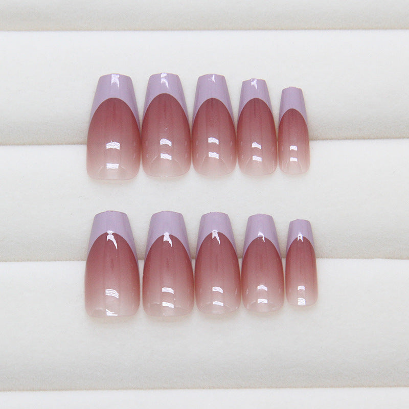 TN51- Mauve Ombré Square Press-On Nails | 24 Pcs