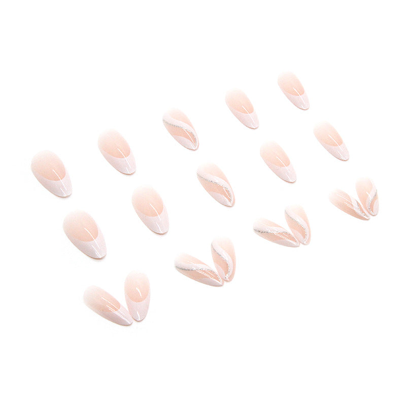 TN41 - Ivory Swirl French Tips – 24 Pc