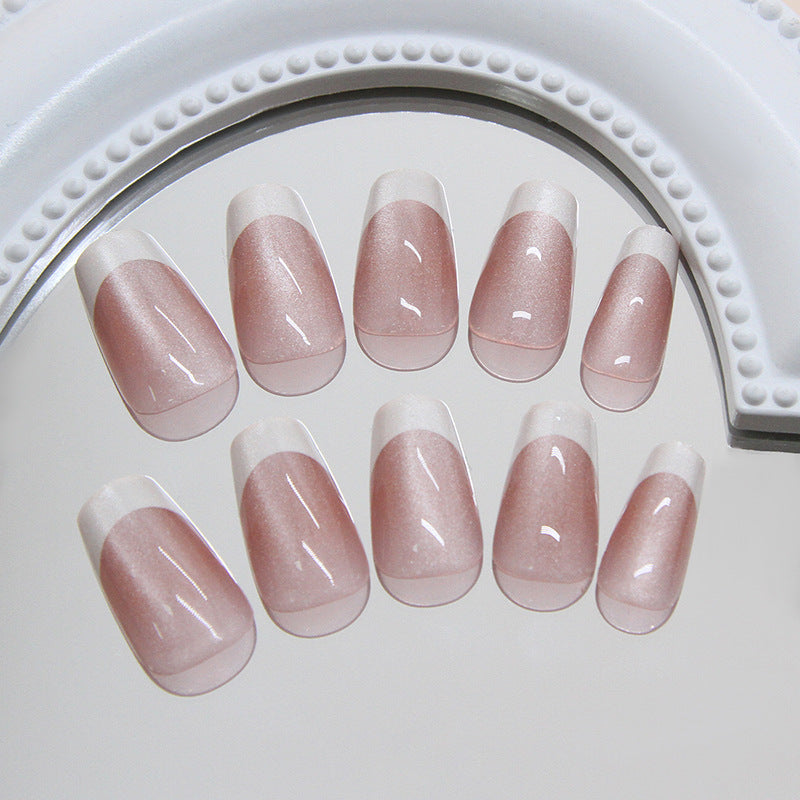 TN32 - 24 Pcs Cat Eye Press-On Nails ✨