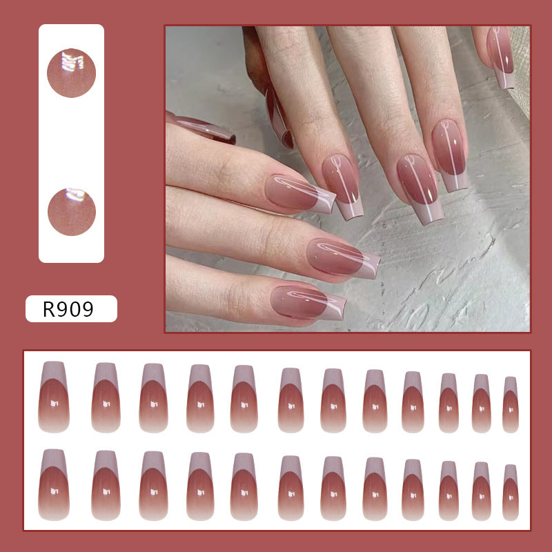 TN51- Mauve Ombré Square Press-On Nails | 24 Pcs