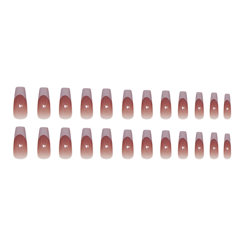 TN51- Mauve Ombré Square Press-On Nails | 24 Pcs