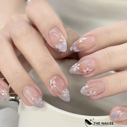 TN37 - Bloom Milky Almond Press-On Nails | 24 Pcs
