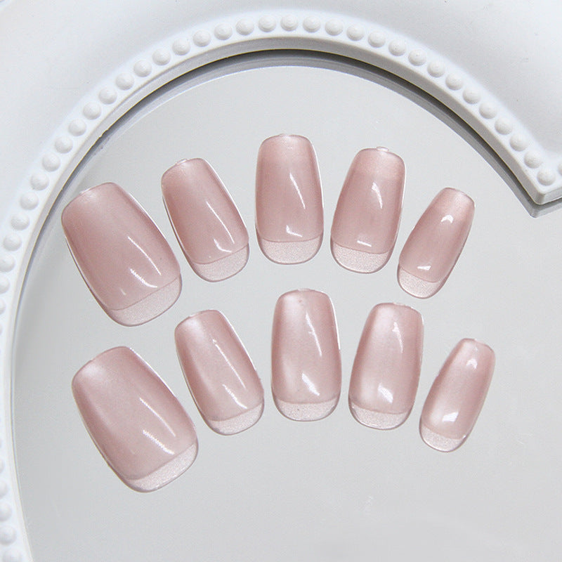 TN30 - Milky Glaze Press-On Nails 24 Pcs