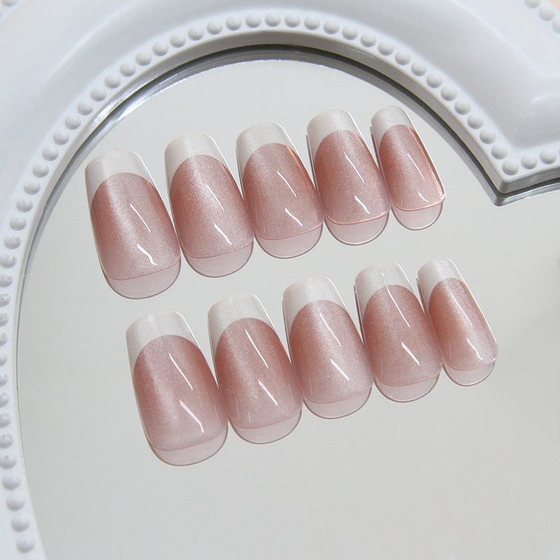 TN32 - 24 Pcs Cat Eye Press-On Nails ✨